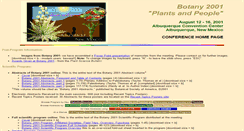 Desktop Screenshot of 2001.botanyconference.org