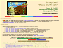 Tablet Screenshot of 2001.botanyconference.org