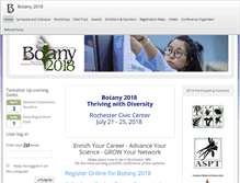 Tablet Screenshot of botanyconference.org
