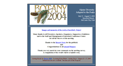 Desktop Screenshot of 2004.botanyconference.org