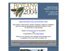 Tablet Screenshot of 2004.botanyconference.org