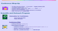 Desktop Screenshot of 2003.botanyconference.org