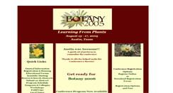 Desktop Screenshot of 2005.botanyconference.org